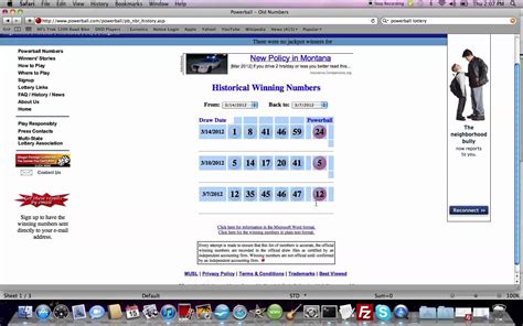 powerball history numbers excel|Excel PowerBall Lottery Ticket Checker Spreadsheet.